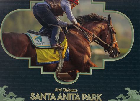 Santa Anita Entries Calendar